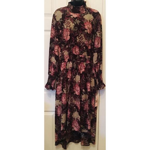 Nanette Lepore Dresses & Skirts - Nanette Lepore Floral Smocked High/Low Dress